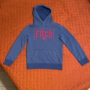 Abercrombie Kids blue hooded sweatshirt, size youth 9/10.